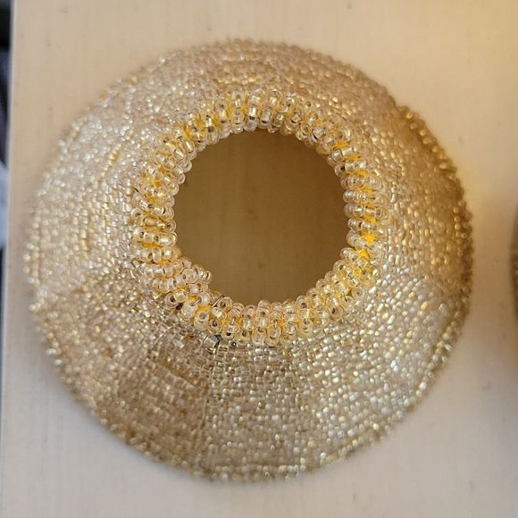 NWT Modern RUSTIC FARMHOUSE hand-beaded 5" shade - Picture 5 of 7